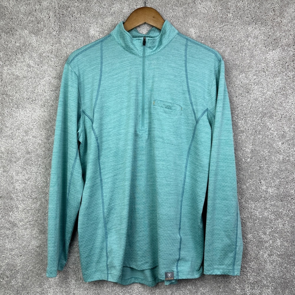 Ariat Women's Rebar Meadowbrook 1/2 Zip Long‎ Sleeve Pullover Size XL